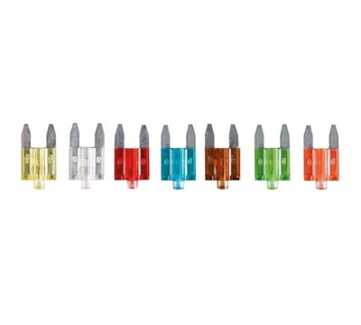 CONJUNTO FUSÍVEIS MINI P/ AUTOMV. C/ LUZ INDICADORA (7.5-30A