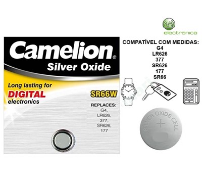 PILHA AG4 SR66W BP1 CAMELION