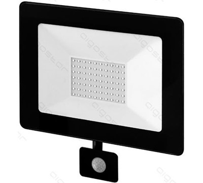 PROJECTOR LED SLIM C/ SENSOR 50W B FRIO