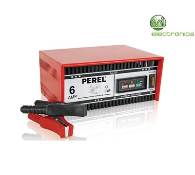 CARREGADOR P/ BATERIAS DE CHUMBO-ÁCIDO 12V 6A PEREL