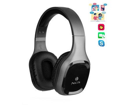 HEADPHONE NGS S/ FIOS BLUETOOTH 5.0 CINZA