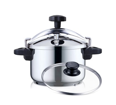 PANELA PRESSÃO INOX 8 L * HAEGER PRESSURE COOKER 2 in 1