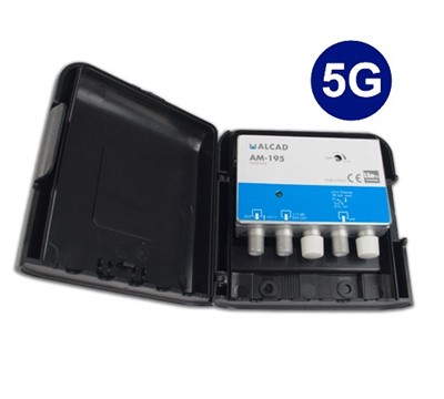 AMPLIFICADOR AM915 1ENT UHF C/ FILTRO LTE 5G 700MHz