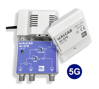 AMPLIF. VIV. VHF/UHF 2 SAIDAS 24 db 700MHz 5G