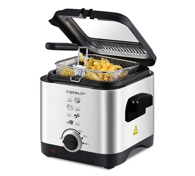MINI FRITADEIRA ELECTRICA 1,5L 900W INOX