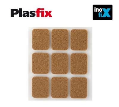 PACK 9xPROTETORES ADESIVOS CASTANHOS 29x23MM PLASFIX