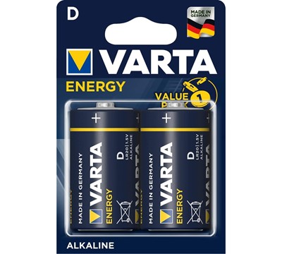 BLISTER 2X PILHA VARTA ENERGY LR20 D