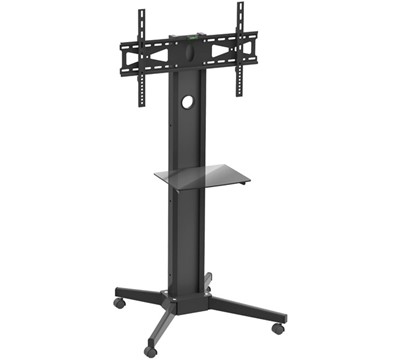 SUPORTE CHAO TV MOVEL COM PRATELEIRA 29"-70" BARKAN