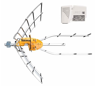 KIT ANTENA ELLIPSE UHF 700MHz 5G + ALIMENTADOR