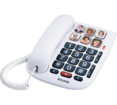 TELEFONE FIXO SENIOR ALCATEL TMAX10 WHITE