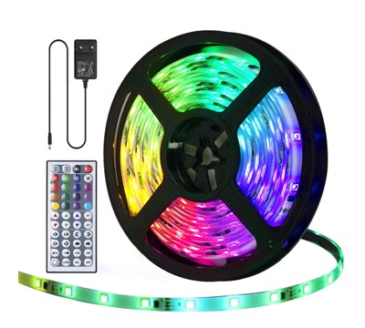 FITA DE LED RGB 5M 5050-30 44 C/ COMANDO