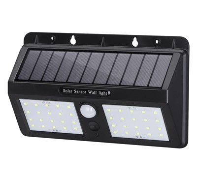 APLIQUE LED SOLAR 2,29W C/ SENSOR LUZ FRIA 6500K