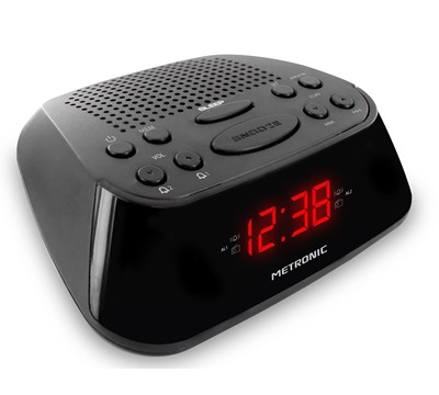RADIO DESPERTADOR FM DUPLO ALARME METRONIC