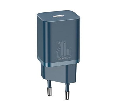 CARREGADOR PAREDE BASEUS SUPER Si 1C USB TYPE C 20W AZUL