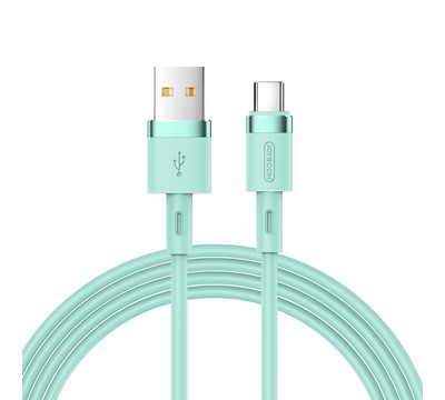 CABO CARGA RÁPIDA JOYROOM USB-USB TYPE C 2.4A 1.2M VERDE