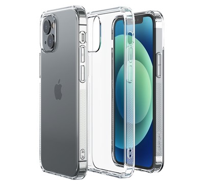 CAPA SILICONE TRANSPARENTE JOYROOM NEW T CASE P/ IPHONE 13