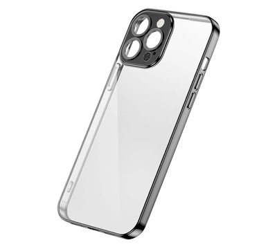 CAPA JOYROOM CHERRY MIRROR CASE IPHONE13 PROX MAX METAL/BL