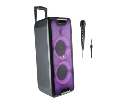 COLUNA PORTÁTIL C/ MICROFONE BLUETOOTH 300W TWS 2x8" NGS