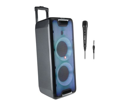 COLUNA PORTÁTIL C/ MICROFONE BLUETOOTH 200W TWS 2x5" NGS