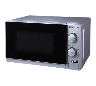 MICRO-ONDAS COM GRILL 20L 700W PRATA INFINITON