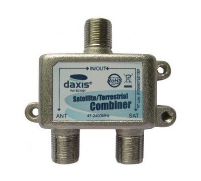COMBINADOR SATÉLITE - DE 2 A 1 - CONETOR F - VHF/UHF