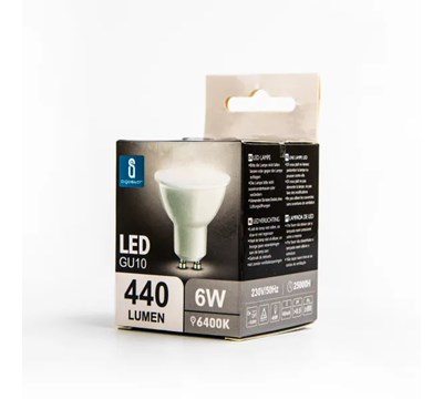 LAMPADA LED A5 GU10 6W 6400K