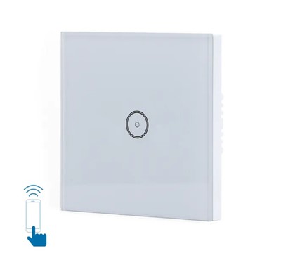 INTERRUPTOR LUZ WIFI SMART ONE GANG ONE WAY BRANCO