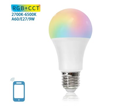 LAMPADA LED SMART WIFI BLUETOOTH A60 E27 9W RGB 2700-6500K