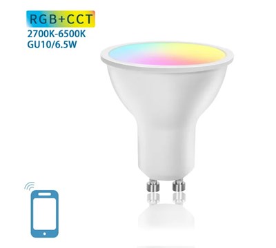 LAMPADA LED SMART WIFI BLUETOOTH GU10 6.5W RGB 2700-6500K