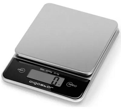 BALANÇA DE COZINHA DIGITAL 5Kg CINZ/PRE