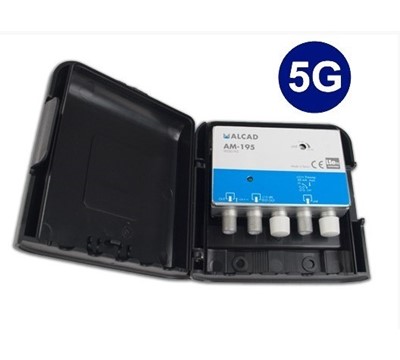 AMPLIFICADOR AM195 1ENT UHF C/ FILTRO LTE 5G 700MHz