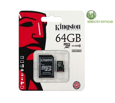 MICRO SD KINGSTON 64GB CLASS10 SDC10/ 64GB