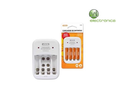 CARREGADOR PILHAS AA/AAA/9V C/ OFERTA 4 PILHAS AAA
