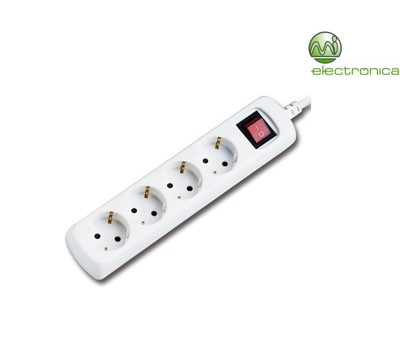 EXTENSÃO TOMADAS 4X 3M C/ INTERRUPTOR 3680W