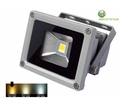 PROJECTOR LED 10W 750Lm BRANCO QUENTE