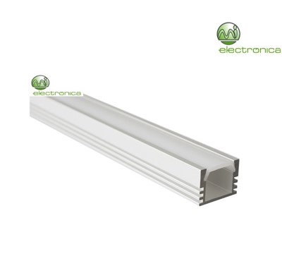 PERFIL DE LED RECTANGULAR PDS4 ALUMÍNIO 1M