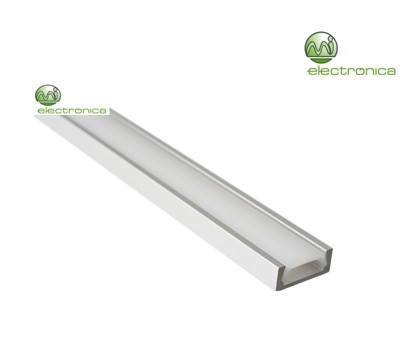 PERFIL DE LED RECTANGULAR ALUMÍNIO 2M