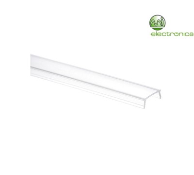 COBERTURA RECTANGULAR PARA PERFIL DE LED MILK K 2M