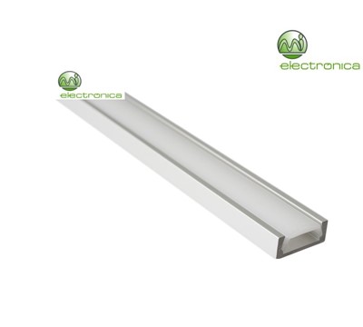 PERFIL DE LED RECTANGULAR ALUMÍNIO 1M