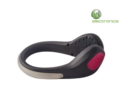 LED SAFETY CLIP BLACK/RED LIGHT