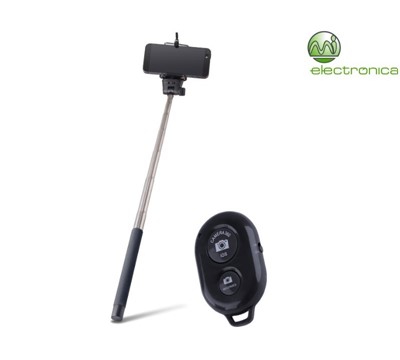 SUPORTE TELESCÓPICO PARA SELFIES MONOPOD C/ COMANDO PRETO