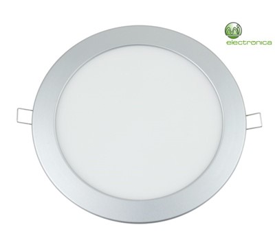 SLIM LED SILVER PAINEL 16W BRANCO FRIO
