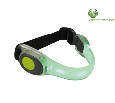 LED SAFETY ARM BAND GREEN LIGHT PEREL