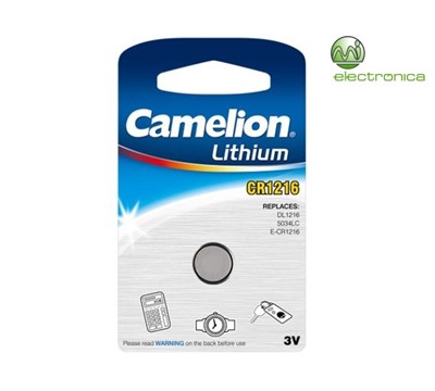 PILHA LITHIUM 3V CR1216 BP1 CAMELION