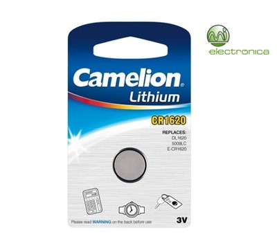 PILHA LITHIUM 3V CR1620 BP1 CAMELION
