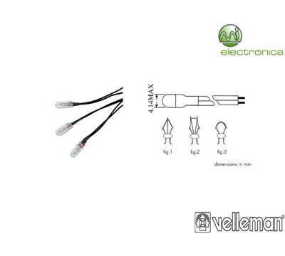 LÂMPADA 4mm 12V 40mA VELLEMAN