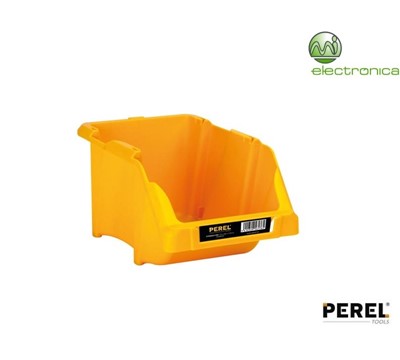 CAIXA DE ARRUMAÇÃO AMARELA - 152 x 245 x 122mm - PEREL