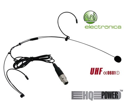 MICROFONE HEADSET PRETO P/ TRANSMISSOR CORPORAL WIRELESS MICW43 VELLEMAN