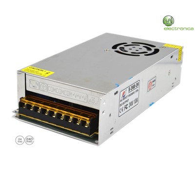 FONTE ALIMENTAÇÃO INDUSTRIAL 24V 240W 10.4A 