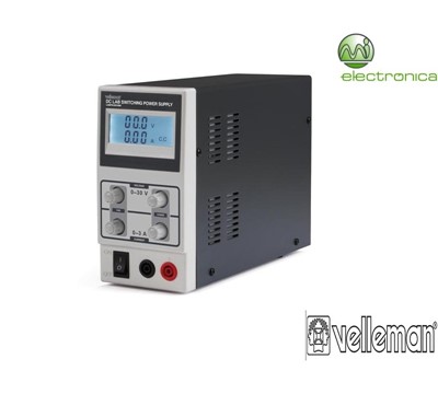 FONTE ALIMENTAÇÃO COMUTADA DC P/ LAB. 0-30VDC/0-3A MÁX VELLEMAN